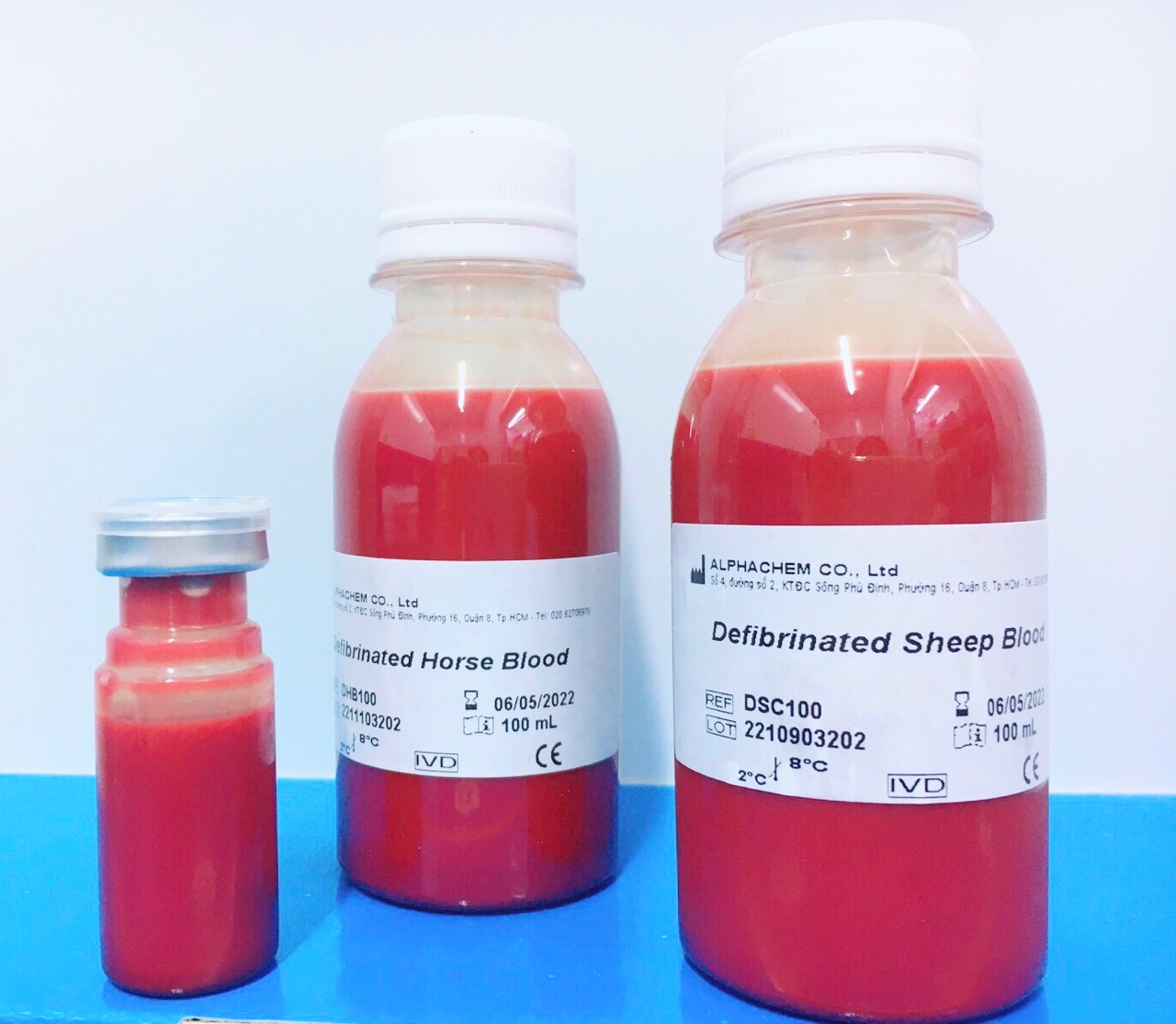 Máu cừu đã khử sợi huyết 100ml/Lọ