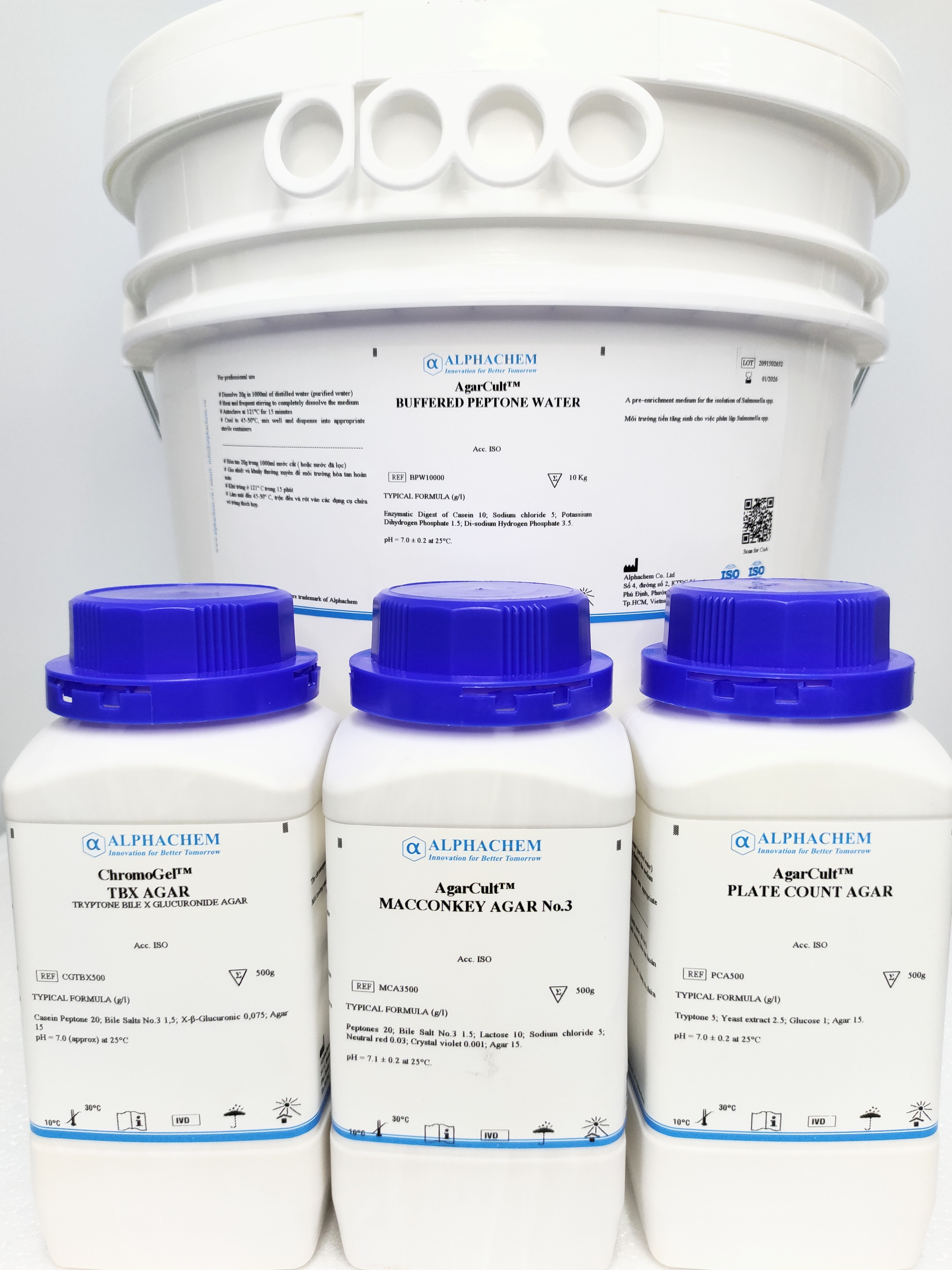 Môi trường vi sinh ChromoGel Salmonella Agar 500g/Chai